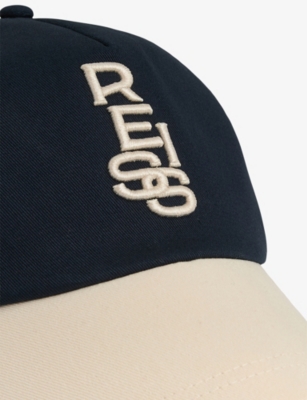 REISS: Jaxon Contrast-Peak Logo Cotton Cap
