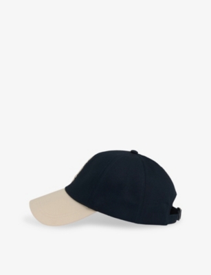 REISS: Jaxon Contrast-Peak Logo Cotton Cap