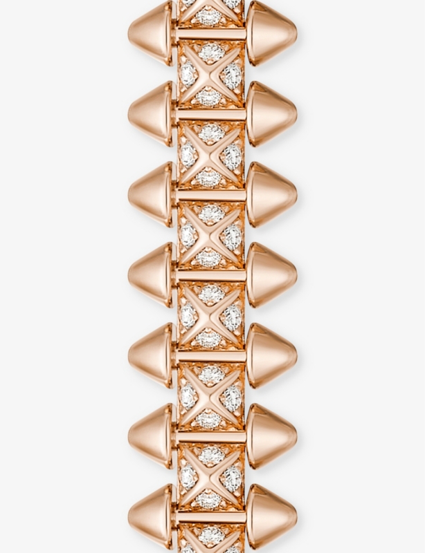 Clash de Cartier 18ct rose-gold and 0.85ct brilliant-cut diamond bracelet