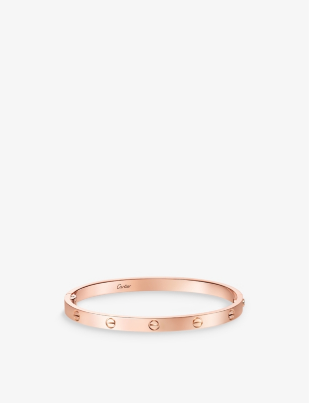 LOVE Medium 18ct Rose-Gold Bracelet