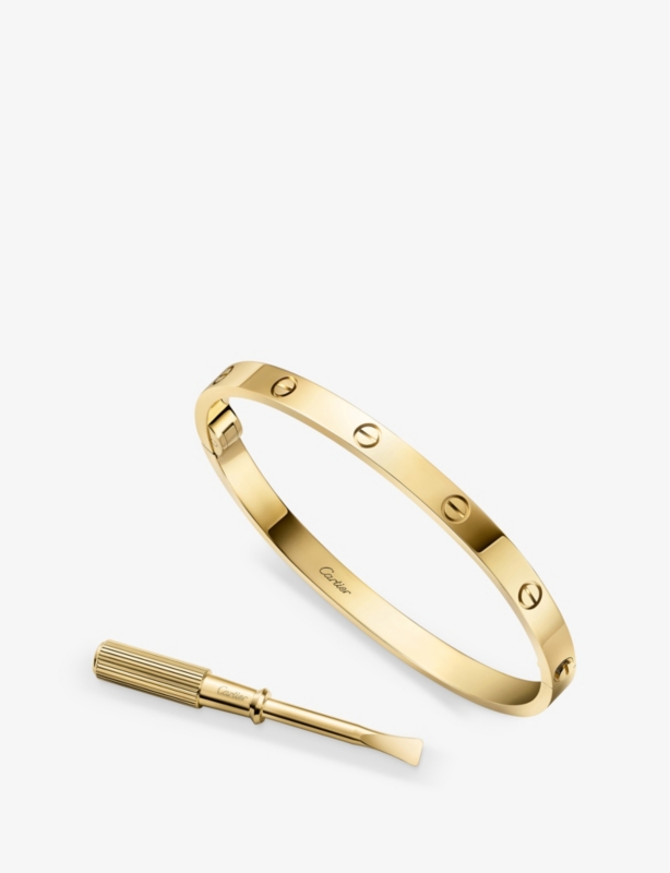LOVE Medium 18ct Yellow-Gold Bracelet