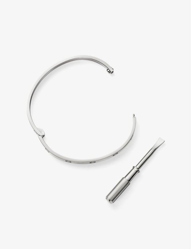 LOVE Medium 18ct White-Gold Bracelet