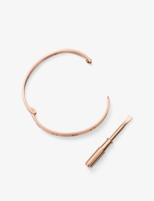 Cartier Womens Rose Gold Love Classic 0.42ct Brilliant-cut Diamond And 18ct Rose-gold Bracelet In Rose Gold