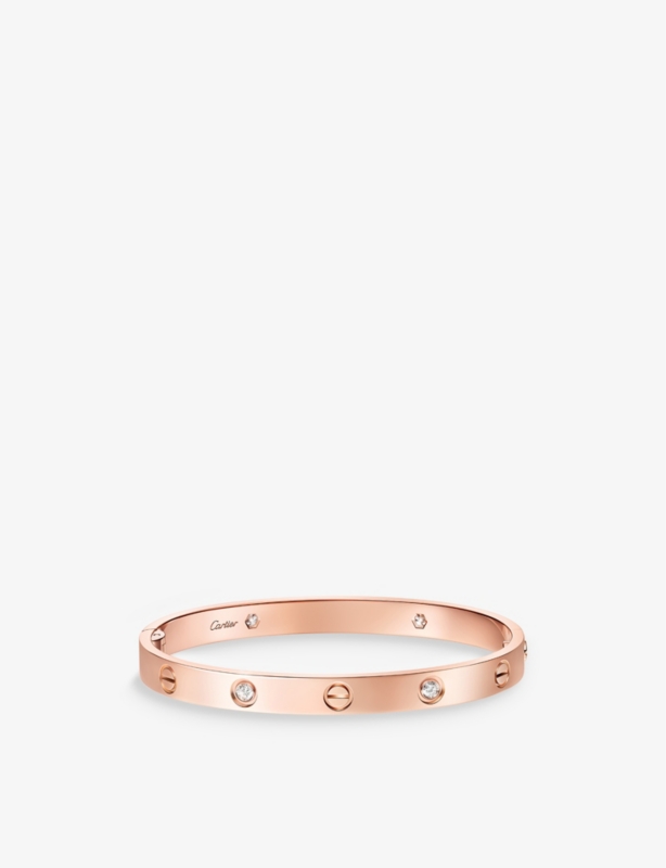 LOVE Classic 18ct rose-gold and 0.42ct brilliant-cut diamond bracelet