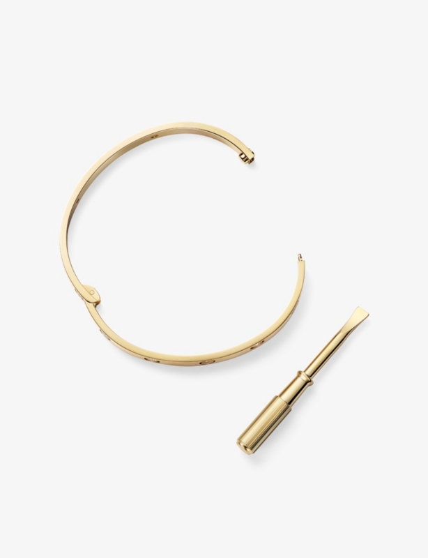 LOVE classic 18ct yellow-gold and 0.42ct brilliant-cut diamond bracelet
