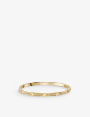 LOVE 18ct yellow-gold and 0.95ct brilliant-cut diamond bracelet