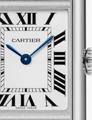 CARTIER: CRWSTA0091 Tank Must SolarBeat small stainless-steel quartz watch