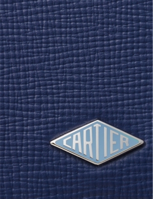 CARTIER: Losange logo-plaque leather card holder