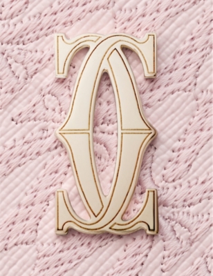 CARTIER: C de Cartier logo-embellished leather card holder