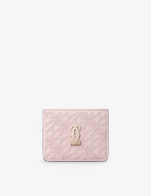 CARTIER: C de Cartier logo-embellished leather card holder