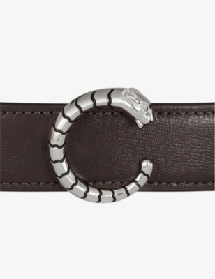 Cartier Womens Brown Panthère De  Leather Belt In Brown