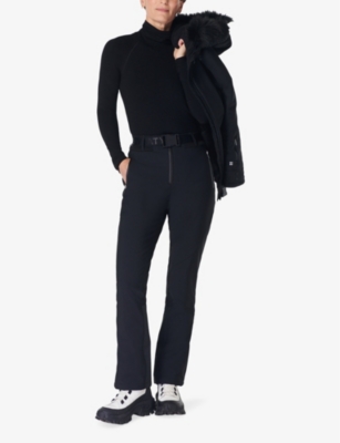 SWEATY BETTY WOMENS SWEATY BETTY POWER BELTED-WAIST HIGH-RISE SHELL SKI TROUSERS
