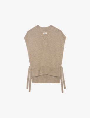 ZADIG&VOLTAIRE: Maddy sleeveless cashmere jumper
