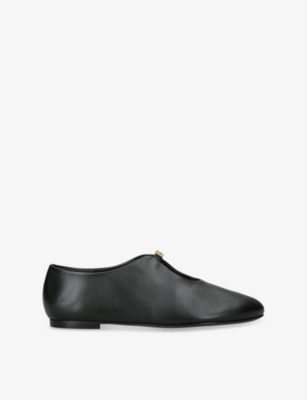 GIVENCHY: 4G Liquid Leather Ballet Flats