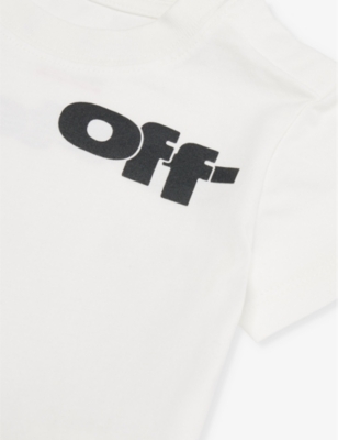 OFF-WHITE C/O VIRGIL ABLOH: Type Graphic logo-print cotton-jersey T-shirt 6-36 months