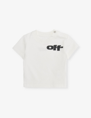 OFF-WHITE C/O VIRGIL ABLOH: Type Graphic logo-print cotton-jersey T-shirt 6-36 months