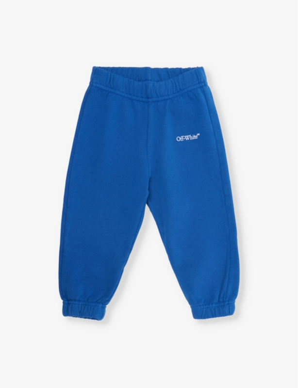 Bookish logo-print cotton-jersey jogging bottoms 6-36 months