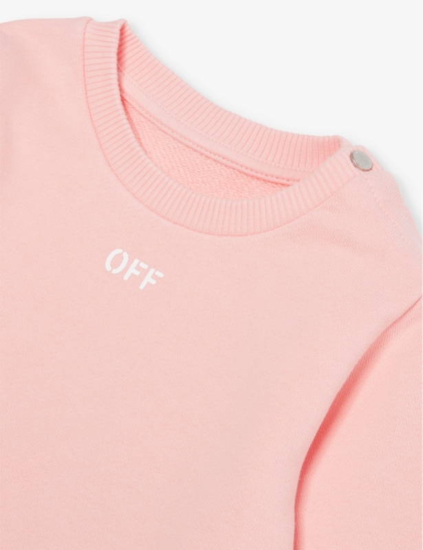 Stamp logo-print cotton-jersey sweatshirt 6-36 months