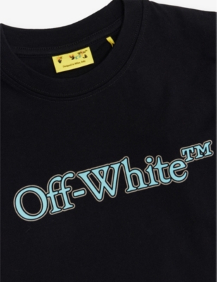 OFF-WHITE C/O VIRGIL ABLOH: Big Bookish logo-print cotton-jersey T-shirt 4-16 years