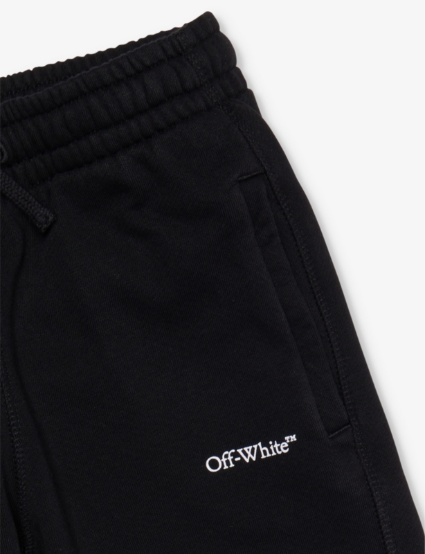 Bookish brand-print relaxed-fit cotton-jersey jogging bottoms 4-12 years+