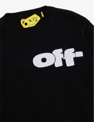 OFF-WHITE C/O VIRGIL ABLOH: Graphic Crew-Neck Cotton Jumper 8-12 Years