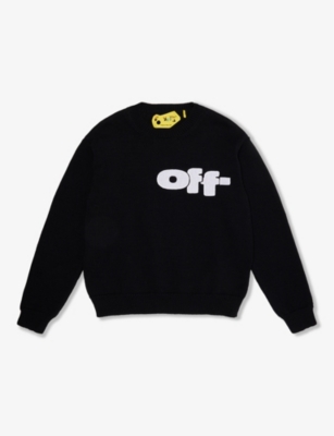 OFF-WHITE C/O VIRGIL ABLOH: Graphic Crew-Neck Cotton Jumper 8-12 Years