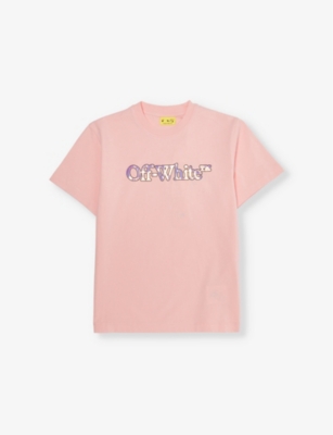 OFF-WHITE C/O VIRGIL ABLOH: Big Bookish logo-print cotton-jersey T-shirt 4-12+ years