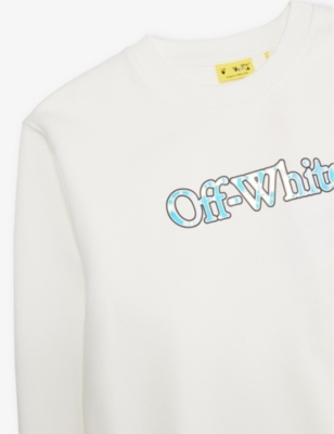 OFF-WHITE C/O VIRGIL ABLOH: Big Bookish crewneck cotton-jersey sweatshirt 4-12+ years