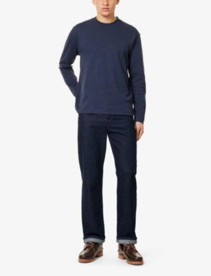 SUNSPEL: Crewneck long-sleeve cotton T-shirt