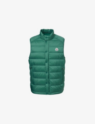 Moncler green gilet online