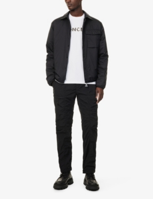 Moncler Logo T-shirt With Short Sleeves And Crew Neck In White