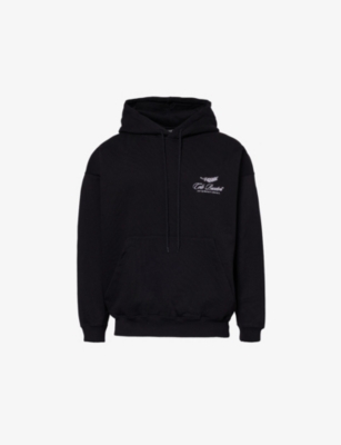 Mens Cole Buxton International Logo-Embroidery Oversized Cotton-Jersey Hoody