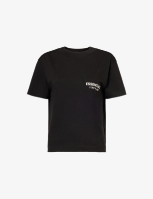 FEAR OF GOD ESSENTIALS: Brand-print round neck cotton-blend T-shirt