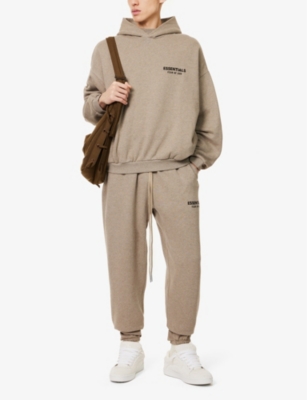 FEAR OF GOD ESSENTIALS: Drawstring-waist fleece-lined cotton-blend jogging bottoms