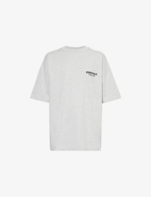 FEAR OF GOD ESSENTIALS: Crew-neck logo-embroidered cotton-jersey T-shirt