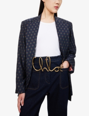 Chloé Womens Iconic Brass Belt Vintage Gold In Vintage Gold
