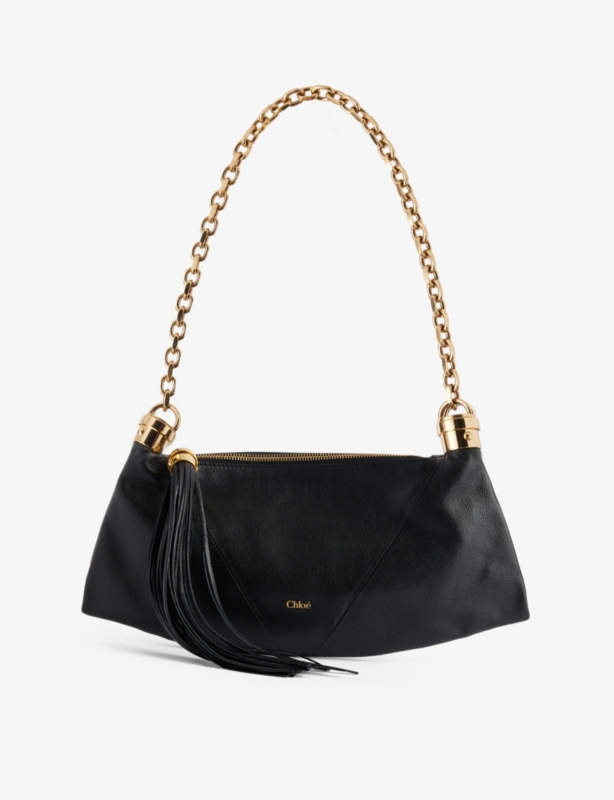 Foulard Tassel Leather Shoulder Bag