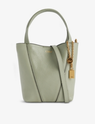 CHLOE: Spin small leather tote bag