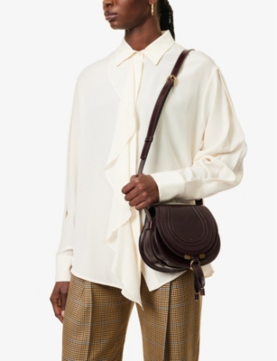 CHLOE: Marcie small leather saddle bag