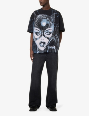 ACNE STUDIOS: Graphic-Print Crewneck Cotton T-Shirt