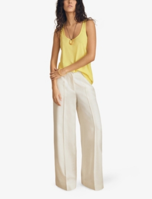 REISS: Reiss x Atelier Branden Scoop-Neck Woven Vest Top