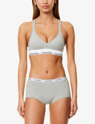 CALVIN KLEIN: Icon Logo Pack of Three Stretch-Cotton Boy Shorts