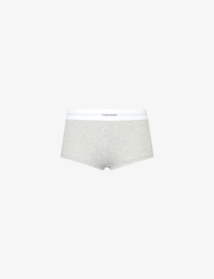 CALVIN KLEIN: Boyshort Modal Ribbed Cotton-Blend Briefs