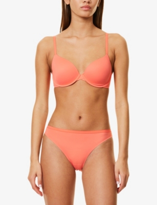 Shop Calvin Klein Womens  Perfectly Fit Stretch-woven Briefs In Exquisite Pink