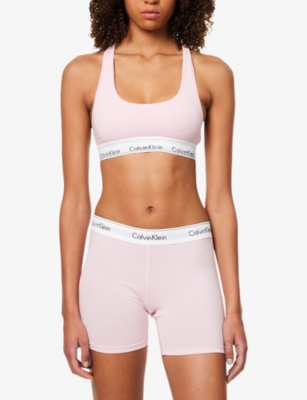 CALVIN KLEIN: Icon Branded Stretch-Cotton Blend Boxer Brief