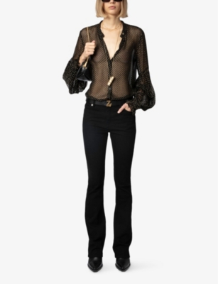 Zadig & Voltaire Tandy Blouse In Noir