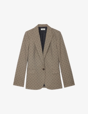 Zadig & Voltaire Valse Blazer In Camel