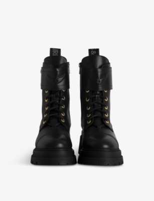 ZADIG&VOLTAIRE: Joe chunky-sole leather ankle boots