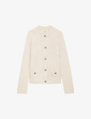 Zadig & Voltaire Marya Cardigan In Ecru