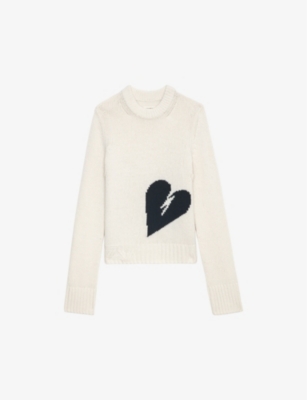 ZADIG&VOLTAIRE: Malty heart-motif wool jumper